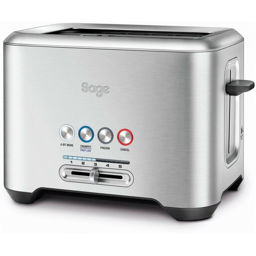 Prajitor de paine SAGE BTA720, 2 felii, 1000W, argintiu-negru Prajitor de paine SAGE BTA720, 2 felii, 1000W, argintiu-negru