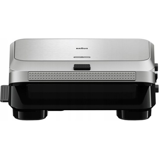 Sandwich maker BRAUN SnackMaker 5 SM5038, 800W, 3 placi detasabile, argintiu-negru Sandwich maker BRAUN SnackMaker 5 SM5038, 800W, 3 placi detasabile, argintiu-negru