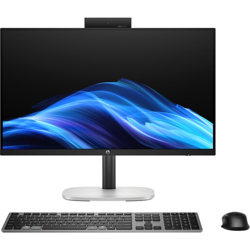 Sistem PC All in One HP ProStudio 4 G1i AI, Intel Core Ultra 5 225T pana la 4.9GHz, 23.8" Full HD Touch, 16GB, SSD 512GB, Intel Graphics, Windows 11 Pro, negru-argintiu Sistem PC All in One HP ProStudio 4 G1i AI, Intel Core Ultra 5 225T pana la 4.9GHz, 23.8" Full HD Touch, 16GB, SSD 512GB, Intel Graphics, Windows 11 Pro, negru-argintiu