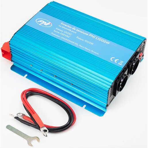 Invertor de tensiune PNI SP1000W, 1000W, 12V Invertor de tensiune PNI SP1000W, 1000W, 12V