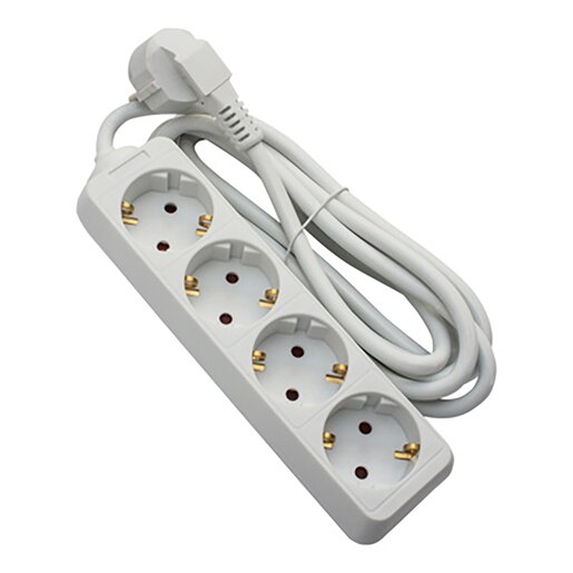 Prelungitor STROHM 5948833072694, 4 prize Shucko, 3m, alb Prelungitor STROHM 5948833072694, 4 prize Shucko, 3m, alb