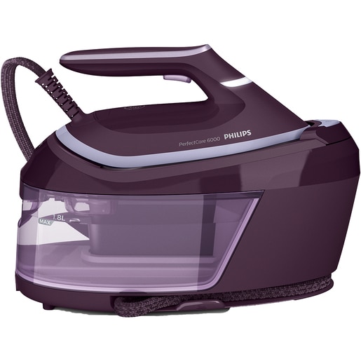 Statie de calcat PHILIPS PerfectCare Seria 6000 PSG6023/30, 2400W, 500g/min, 1.8l, talpa SteamGlide Plus, mov Statie de calcat PHILIPS PerfectCare Seria 6000 PSG6023/30, 2400W, 500g/min, 1.8l, talpa SteamGlide Plus, mov