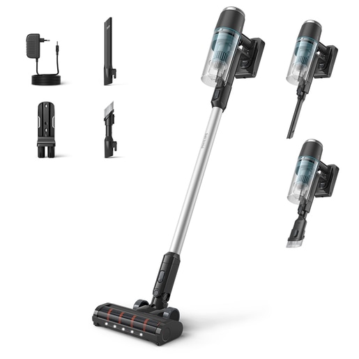 Aspirator vertical PHILIPS XC3031/01, 25.2 V, 0.27l, autonomie max 60 min, PowerCyclone 8, negru-albastru Aspirator vertical PHILIPS XC3031/01, 25.2 V, 0.27l, autonomie max 60 min, PowerCyclone 8, negru-albastru