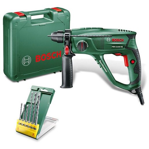 Ciocan rotopercutor BOSCH PBH 2100 RE, 550W, 1.7J, 2300RPM, 5800BPM, SDS Plus, cutie plastic Ciocan rotopercutor BOSCH PBH 2100 RE, 550W, 1.7J, 2300RPM, 5800BPM, SDS Plus, cutie plastic