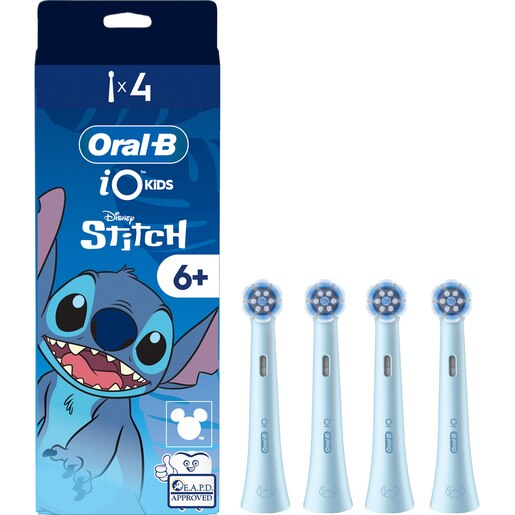 Rezerve periuta de dinti ORAL-B iO Kids Disney Stitch, 4buc, albastru Rezerve periuta de dinti ORAL-B iO Kids Disney Stitch, 4buc, albastru