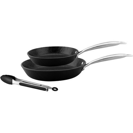 Set tigai AMERCOOK Rockstone AC0101244.03SS, 2 piese, 22-26cm, aluminiu forjat, negru Set tigai AMERCOOK Rockstone AC0101244.03SS, 2 piese, 22-26cm, aluminiu forjat, negru