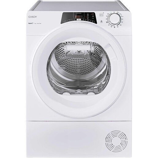Uscator de rufe CANDY RO EH9N2TE-S, Pompa de caldura, 9 kg, 14 programe, Clasa D, Wi-Fi, alb Uscator de rufe CANDY RO EH9N2TE-S, Pompa de caldura, 9 kg, 14 programe, Clasa D, Wi-Fi, alb