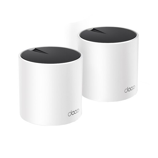 Sistem Wireless Mesh TP-LINK Deco X55 AX3000, Wi-Fi 6, Dual-Band 574 + 2402 Mbps, 2 buc, alb Sistem Wireless Mesh TP-LINK Deco X55 AX3000, Wi-Fi 6, Dual-Band 574 + 2402 Mbps, 2 buc, alb