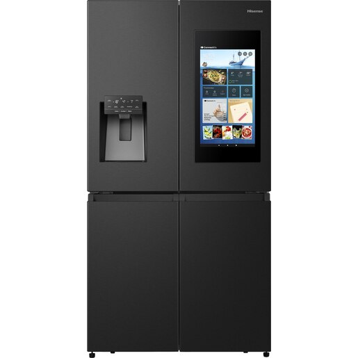 Side by Side HISENSE RQ760N4IFE, Total No Frost, 577 l, H 178.5 cm, Clasa E, Dozator apa, Wi-Fi, negru Side by Side HISENSE RQ760N4IFE, Total No Frost, 577 l, H 178.5 cm, Clasa E, Dozator apa, Wi-Fi, negru