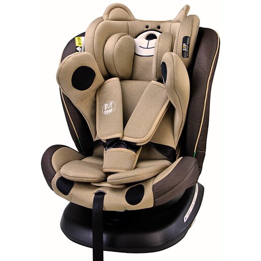 Scaun auto BUF BOOF Plus i-Size rotativ 360 grade ISIZEURSCOF, Isofix, 0-36 kg, maro-negru Scaun auto BUF BOOF Plus i-Size rotativ 360 grade ISIZEURSCOF, Isofix, 0-36 kg, maro-negru