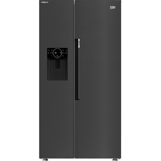 Side by Side BEKO GN162340XBRN, No Frost, 571 l, H 179 cm, Clasa E, Dozator apa, dark inox Side by Side BEKO GN162340XBRN, No Frost, 571 l, H 179 cm, Clasa E, Dozator apa, dark inox