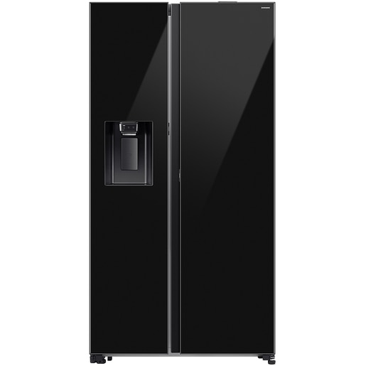 Side by Side SAMSUNG RS80F64JEBEO, No Frost, AI Energy, 634 l, H 178.6 cm, Clasa E, Dozator apa, sticla neagra Side by Side SAMSUNG RS80F64JEBEO, No Frost, AI Energy, 634 l, H 178.6 cm, Clasa E, Dozator apa, sticla neagra
