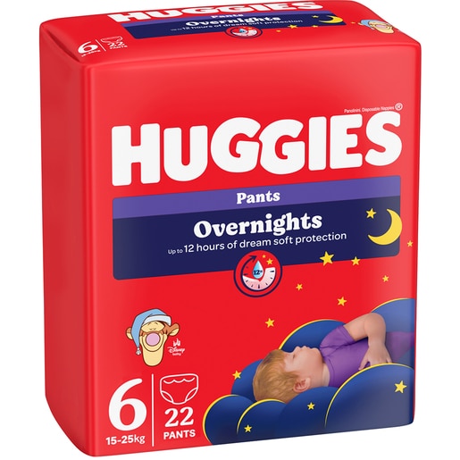 Scutece chilotel HUGGIES Overnight Pants nr 6 Unisex, 15-25 kg, 22 buc Scutece chilotel HUGGIES Overnight Pants nr 6 Unisex, 15-25 kg, 22 buc