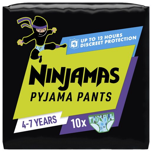 Scutece chilotel de noapte PAMPERS Ninjamas Jumbo Pack, Baiat, 17-30 kg, 10 buc Scutece chilotel de noapte PAMPERS Ninjamas Jumbo Pack, Baiat, 17-30 kg, 10 buc
