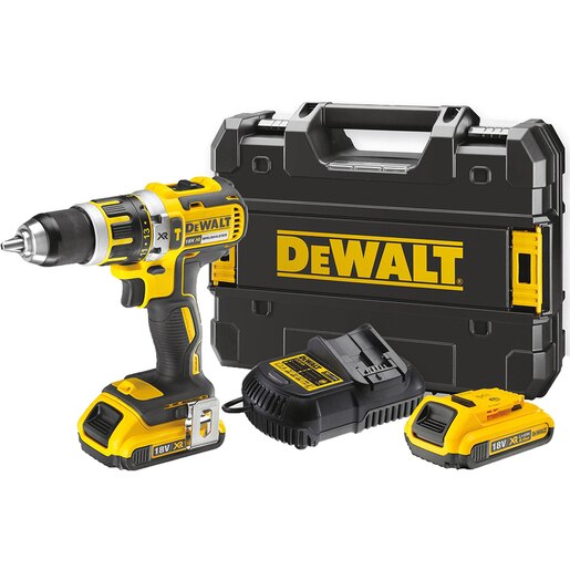 Masina de gaurit si insurubat (bormasina) DEWALT DCD795D2, 18V, 2Ah, 360W, 2000RPM, mandrina rapida 13mm, 2 acumulatori Masina de gaurit si insurubat (bormasina) DEWALT DCD795D2, 18V, 2Ah, 360W, 2000RPM, mandrina rapida 13mm, 2 acumulatori