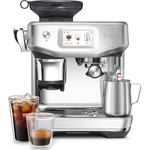 Espressor manual SAGE Barista Touch Impress SES882BSS, 2l, 1700W, 14 bar, sistem ThermoJet, argintiu Espressor manual SAGE Barista Touch Impress SES882BSS, 2l, 1700W, 14 bar, sistem ThermoJet, argintiu