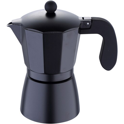 Espressor aragaz SAN IGNACIO Florencia SG-3516, 6 cesti, aluminiu, negru Espressor aragaz SAN IGNACIO Florencia SG-3516, 6 cesti, aluminiu, negru