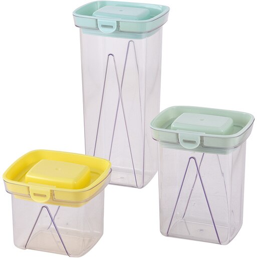 Set recipiente depozitare SAN IGNACIO Cosy, 3 piese, 0.8-2l, multicolor Set recipiente depozitare SAN IGNACIO Cosy, 3 piese, 0.8-2l, multicolor