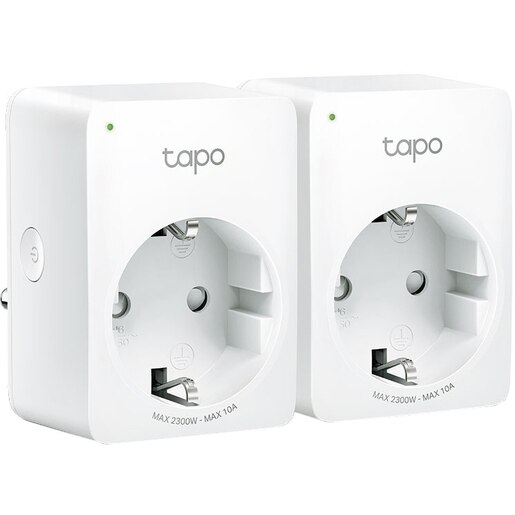 Set 2 prize inteligente TP-LINK Tapo P100, Wi-Fi, 2300W, 10A, alb Set 2 prize inteligente TP-LINK Tapo P100, Wi-Fi, 2300W, 10A, alb