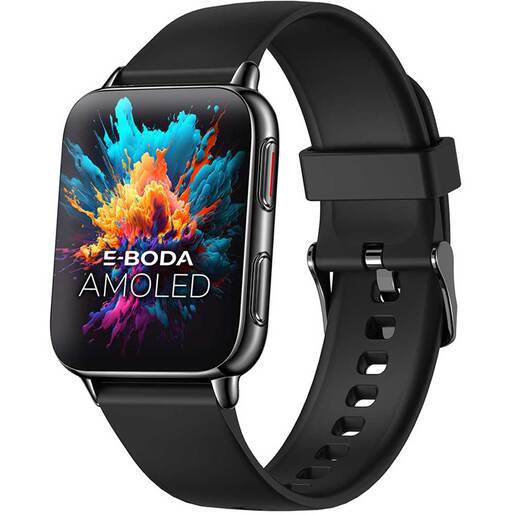 Smartwatch E-BODA SQ - Vega Pro, Android/iOS, negru Smartwatch E-BODA SQ - Vega Pro, Android/iOS, negru