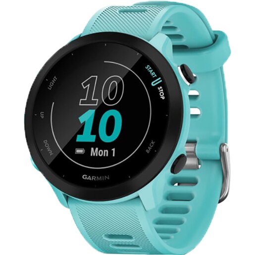 Smartwatch GARMIN Forerunner 55 42mm, GPS, Android/iOS, silicon, Aqua Smartwatch GARMIN Forerunner 55 42mm, GPS, Android/iOS, silicon, Aqua