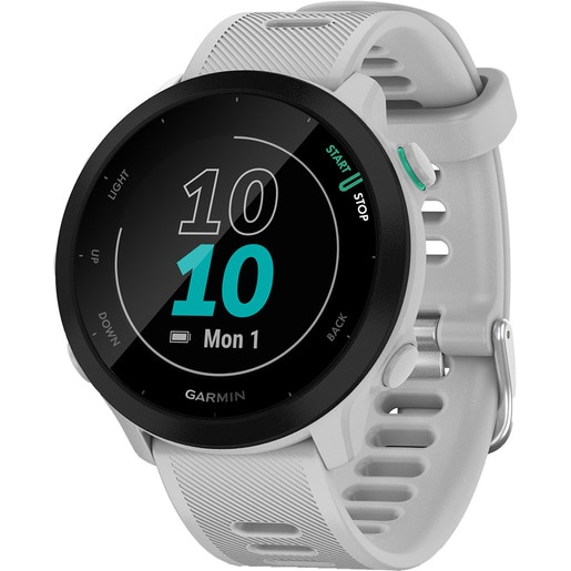 Smartwatch GARMIN Forerunner 55 42mm, GPS, Android/iOS, silicon, White Smartwatch GARMIN Forerunner 55 42mm, GPS, Android/iOS, silicon, White