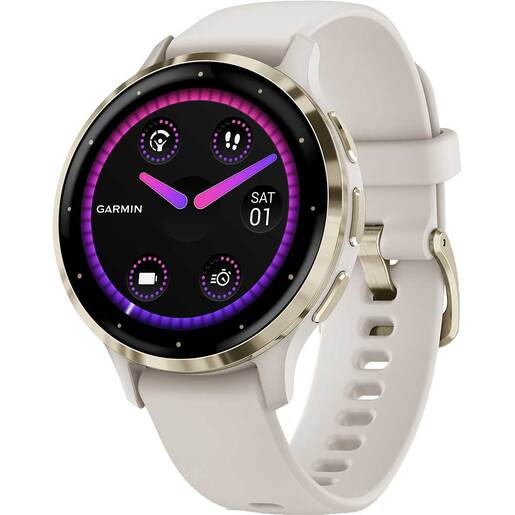 Smartwatch GARMIN Venu 3S 41mm, Wi-Fi, GPS, Android/iOS, silicon, Ivory/Soft Gold Smartwatch GARMIN Venu 3S 41mm, Wi-Fi, GPS, Android/iOS, silicon, Ivory/Soft Gold