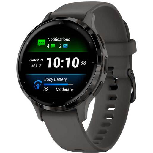 Smartwatch GARMIN Venu 3S 41mm, Wi-Fi, GPS, Android/iOS, silicon, Pebble Gray/Slate Smartwatch GARMIN Venu 3S 41mm, Wi-Fi, GPS, Android/iOS, silicon, Pebble Gray/Slate