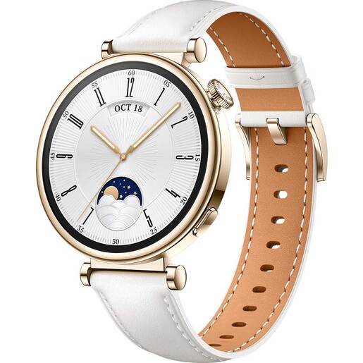 Smartwatch HUAWEI Watch GT4 41mm, GPS, Android/iOS, White Leather Strap Smartwatch HUAWEI Watch GT4 41mm, GPS, Android/iOS, White Leather Strap