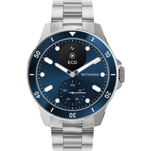 Smartwatch WITHINGS Scanwatch Nova, 42mm, Android/iOS, Albastru Smartwatch WITHINGS Scanwatch Nova, 42mm, Android/iOS, Albastru