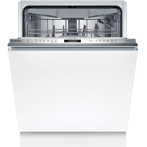 Masina de spalat vase incorporabila BOSCH SMD6ECX21E, 14 seturi, 7 programe, 60 cm, Clasa A, panou comanda inox Masina de spalat vase incorporabila BOSCH SMD6ECX21E, 14 seturi, 7 programe, 60 cm, Clasa A, panou comanda inox