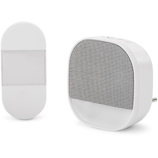 Sonerie wireless ENTAC, 150m, IP44, alb Sonerie wireless ENTAC, 150m, IP44, alb
