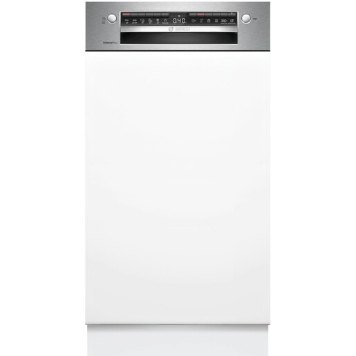 Masina de spalat vase semi-incorporabila BOSCH SPI4EMS17E, 10 seturi, 6 programe, 45 cm, Clasa B, inox Masina de spalat vase semi-incorporabila BOSCH SPI4EMS17E, 10 seturi, 6 programe, 45 cm, Clasa B, inox