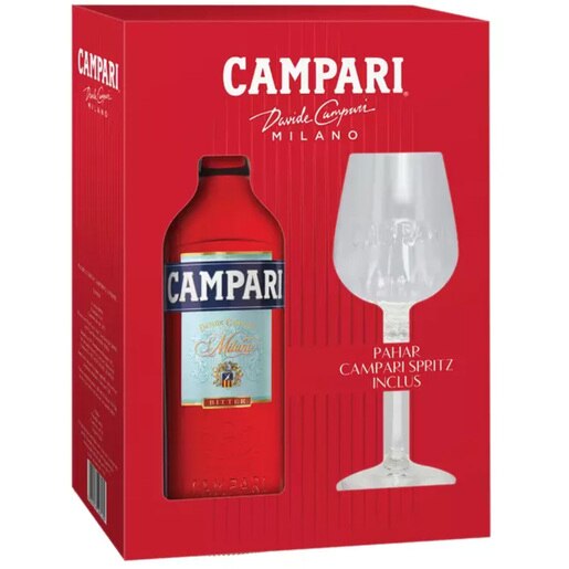 Set Aperitiv Campari, 0.7L + pahar Set Aperitiv Campari, 0.7L + pahar