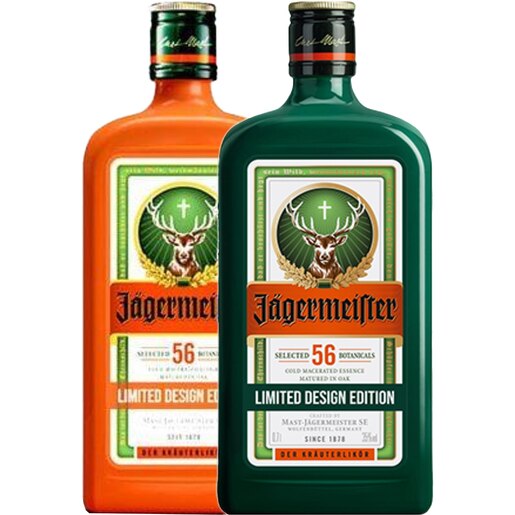 Set Lichior Jagermeister Green Orange, 2 x 0.7L Set Lichior Jagermeister Green Orange, 2 x 0.7L