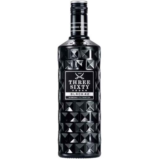 Vodka Three Sixty Black 42, 1L Vodka Three Sixty Black 42, 1L