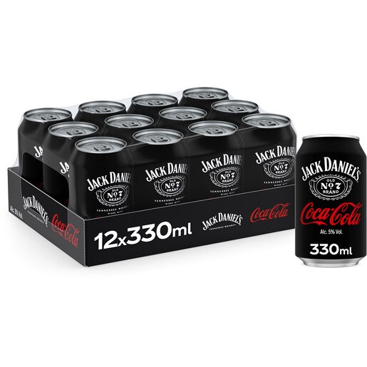 Cocktail cu alcool Jack Daniel's Coca-Cola bax 0.33L x 12 doze Cocktail cu alcool Jack Daniel's Coca-Cola bax 0.33L x 12 doze