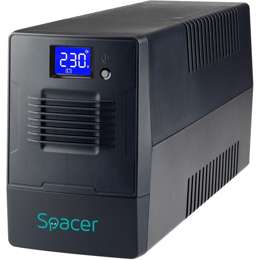 Unitate UPS SPACER SPUP-1500D-LIT01, 1500VA, AVR, Schuko Unitate UPS SPACER SPUP-1500D-LIT01, 1500VA, AVR, Schuko