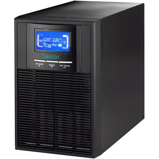 Unitate UPS SPACER SPUP-1000D-OLT01, 1000VA, AVR, Schuko Unitate UPS SPACER SPUP-1000D-OLT01, 1000VA, AVR, Schuko