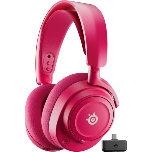 Casti Gaming Wireless STEELSERIES Arctis Nova 7 Gen 2, surround, multiplatforma, magenta Casti Gaming Wireless STEELSERIES Arctis Nova 7 Gen 2, surround, multiplatforma, magenta
