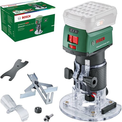 Freza electrica BOSCH Advtrimrouter 18V-8 F.A., Li-Ion 18V, 30000rpm, fara acumulator, verde Freza electrica BOSCH Advtrimrouter 18V-8 F.A., Li-Ion 18V, 30000rpm, fara acumulator, verde