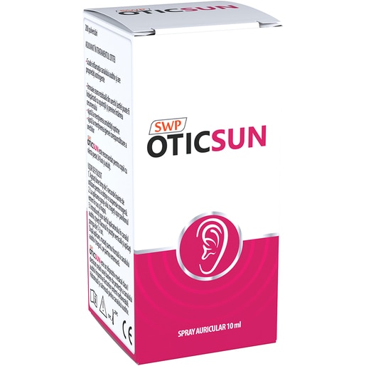 Spray auricular Oticsun, 10 ml, SUN WAVE Spray auricular Oticsun, 10 ml, SUN WAVE