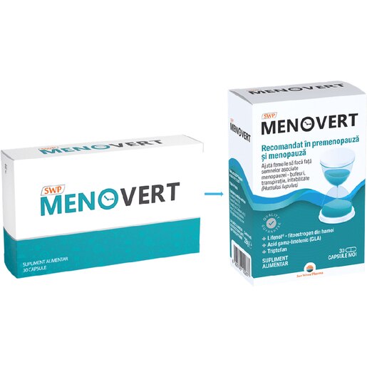 Supliment alimentar Menovert, 30 capsule, SUN WAVE PHARMA Supliment alimentar Menovert, 30 capsule, SUN WAVE PHARMA