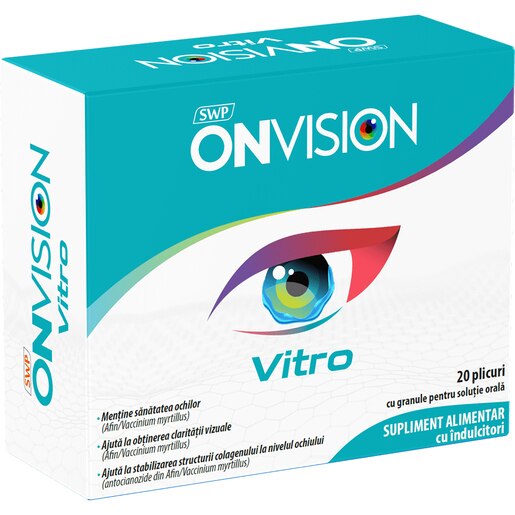 Supliment Onvision Vitro, 20 plicuri, SUN WAVE Supliment Onvision Vitro, 20 plicuri, SUN WAVE
