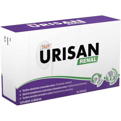 Supliment Urisan Renal, 30 capsule moi, SUN WAVE Supliment Urisan Renal, 30 capsule moi, SUN WAVE