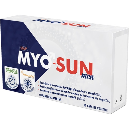 Supliment MyoSun Men, 30 capsule, SUN WAVE Supliment MyoSun Men, 30 capsule, SUN WAVE