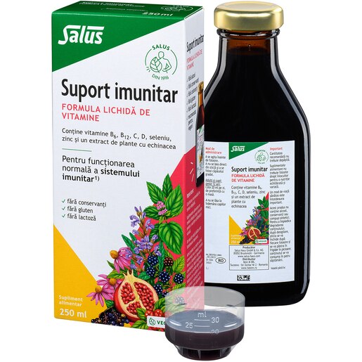 Formula lichida de vitamine pentru suport imunitar, 250 ml, SALUS Formula lichida de vitamine pentru suport imunitar, 250 ml, SALUS
