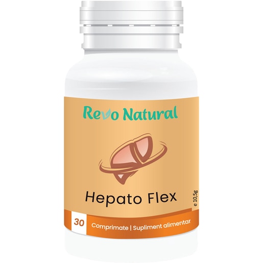 Supliment alimentar Hepato Flex, 30 capsule, REVO NATURAL Supliment alimentar Hepato Flex, 30 capsule, REVO NATURAL