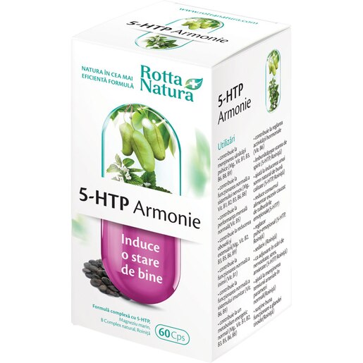 Supliment alimentar 5-HTP Armonie, 60 capsule, ROTTA NATURA Supliment alimentar 5-HTP Armonie, 60 capsule, ROTTA NATURA