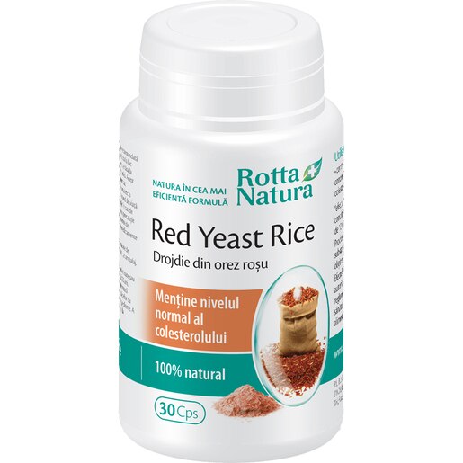 Supliment alimentar Red Yeast Rice, 30 capsule, ROTTA NATURA Supliment alimentar Red Yeast Rice, 30 capsule, ROTTA NATURA